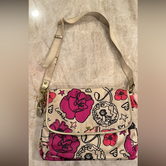 Coach Handbags - Coach (authentic) Messenger Bag - Poppy Print